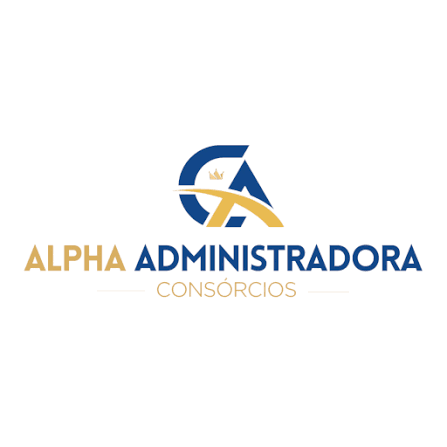 Logotipo Alpha Administradora de Consórcios