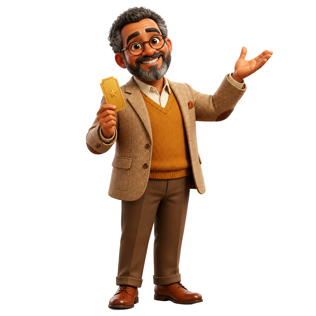Professor Crédito, personagem que explica consórcio